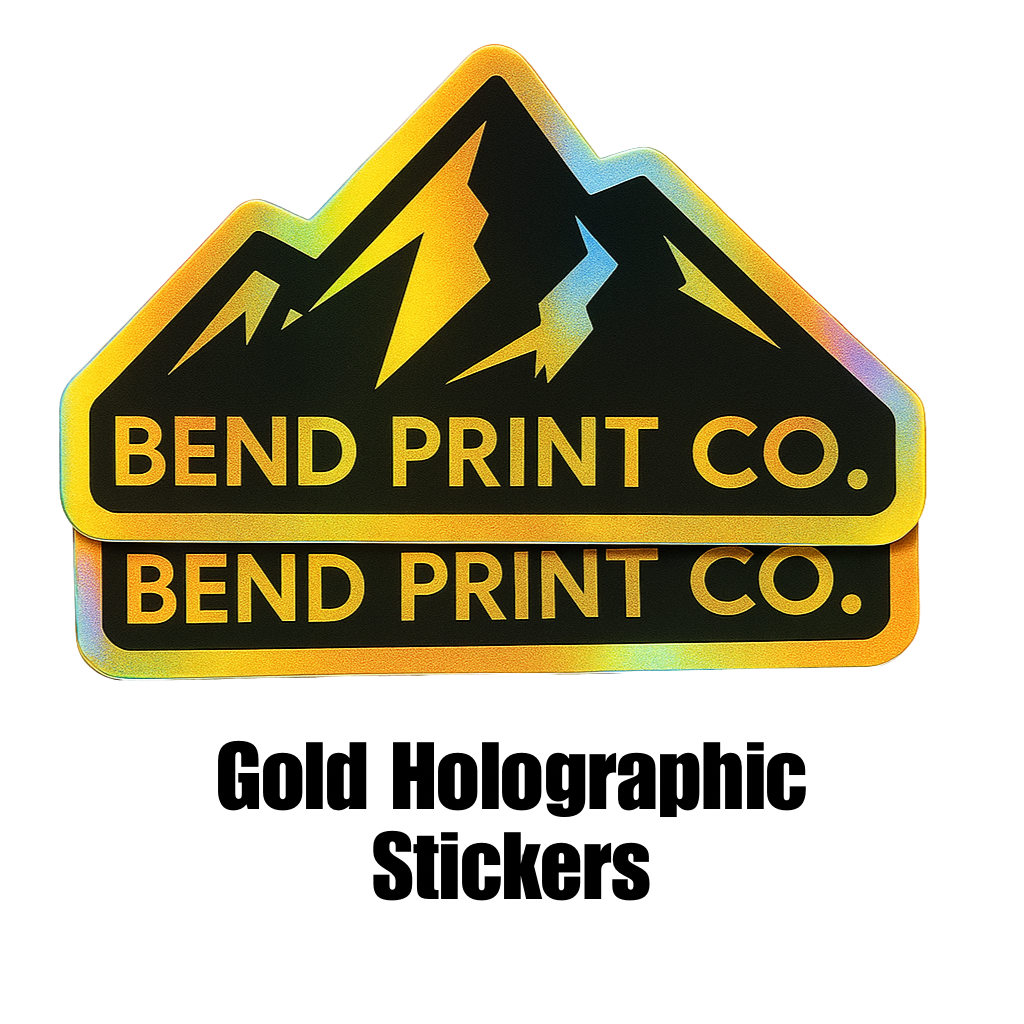 Gold Holographic Stickers